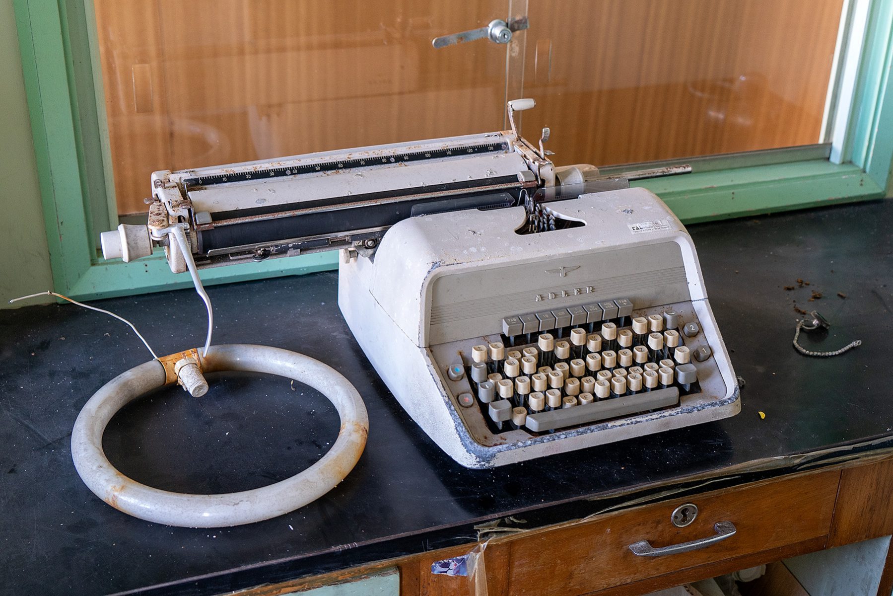 Eine Schreibmaschine