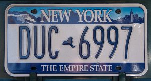 Nummernschild New York
