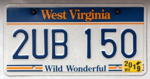 Nummernschild West Virginia
