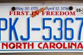 Nummernschild North Carolina