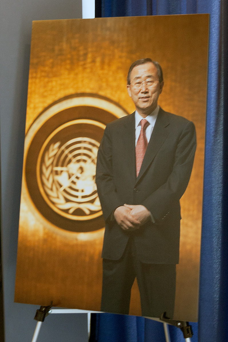 Bildnis vom UN-Generalsekretär Ban Ki-moon
